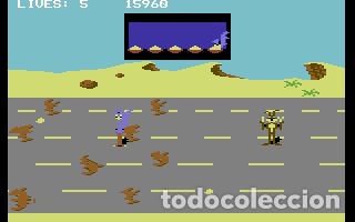 Videojuegos y consolas: Corre Caminos (Road Runner) [US Gold] 1987 - ATARI Games - Erbe Software [Commodore 64 C64] Coyote - Foto 14