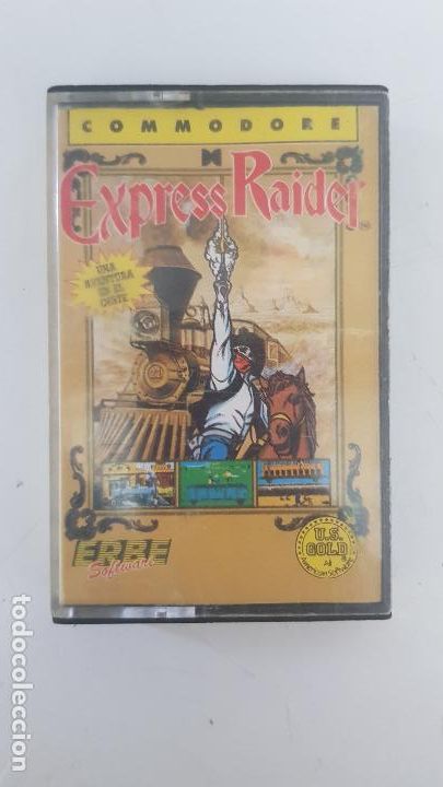 Videojuegos y consolas: Express Raider - Commodore 64, ERBE, U.S Gold, Dataeast, 1987 (Funcionando) - Foto 1