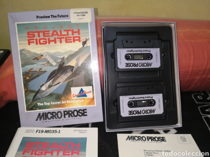 Videojuegos y consolas: Project Stealth Fighter Commodore 64 C64. - Foto 3