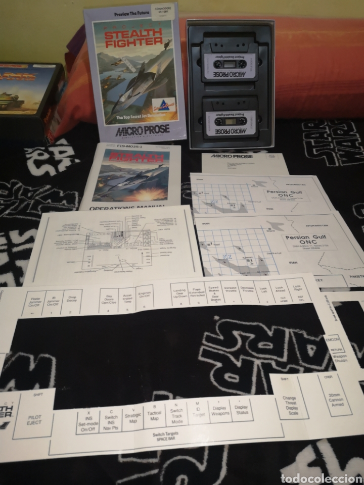 Videojuegos y consolas: Project Stealth Fighter Commodore 64 C64. - Foto 5