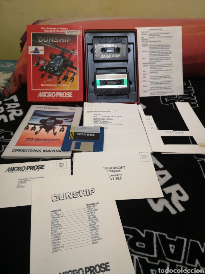 Videojuegos y consolas: Gunship Commodore 64 C64 128 - Foto 6