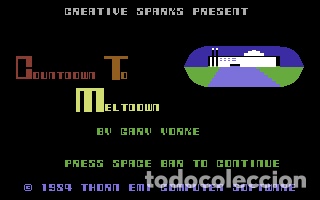 Videojuegos y consolas: Countdown to Meltdown [Creative Sparks] 1984 Mastertronic MAD [Commodore 64 C64] - Foto 5