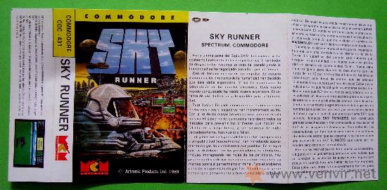Videojuegos y consolas: SKY RUNNER CL&Aacute;SICO JUEGO CINTA DE CASSETTE PARA COMMODORE 64 / 128 - Foto 4