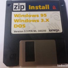 Videojuegos y Consolas: ZIP. DISKETTE INSTALL WINDOWS 95 WINDOWS 3.X. DOS VERSIÓN 5.3 P/N: ML. 340200 IOMEGA. VER FOTOS.. Lote 283115708