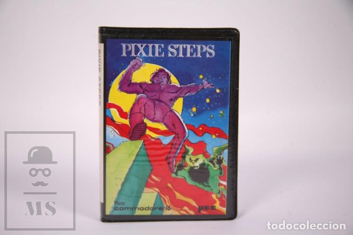 Videojuegos y consolas: Videojuego Retro Casete Commodore 16 - Pixie Steps - Microelectronica y Control SA YEC - Cassette - Foto 1