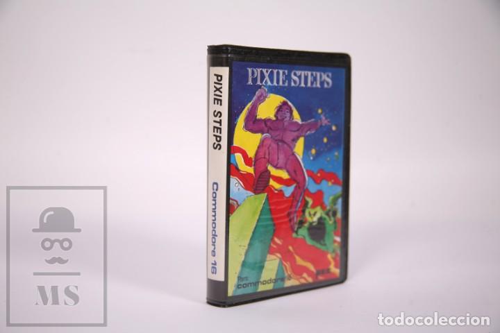Videojuegos y consolas: Videojuego Retro Casete Commodore 16 - Pixie Steps - Microelectronica y Control SA YEC - Cassette - Foto 2