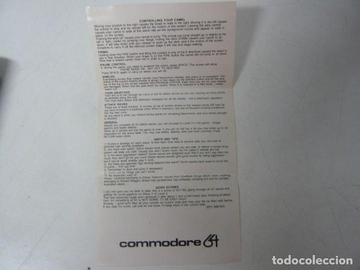 Videojuegos y Consolas: REVENGE of the Mutant Camels / Commodore 64 - C64 / Retro Vintage / Cassette - Cinta - Foto 5 - 288368758