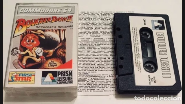 Videojuegos y consolas: BoulderDash II [First Star Software] 1985 [Prism Leisure Corp. / Dro Soft] [Commodore 64 C64] - Foto 4