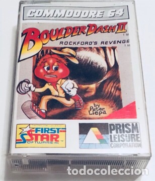 Videojuegos y consolas: BoulderDash II [First Star Software] 1985 [Prism Leisure Corp. / Dro Soft] [Commodore 64 C64] - Foto 1