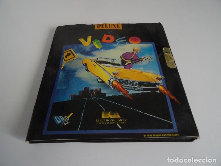 Videojuegos y consolas: COMMODORE AMIGA - Editor de V&iacute;deo Deluxe Electronic Arts Funda Cart&oacute;n - Foto 2