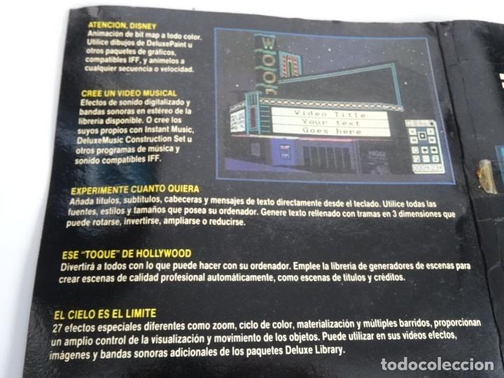 Videojuegos y consolas: COMMODORE AMIGA - Editor de V&iacute;deo Deluxe Electronic Arts Funda Cart&oacute;n - Foto 7