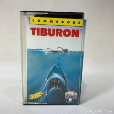 Videojuegos y Consolas: JUEGO CASSETTE - COMMODORE 64 - TIBURÓN - AÑO 1989. Lote 323736918