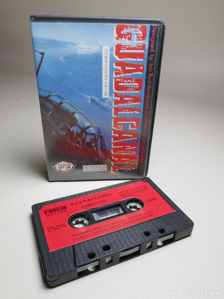 Videojuegos y consolas: GUADALCANAL. COMMODORE 64 / 128 CON MANUAL - Foto 1