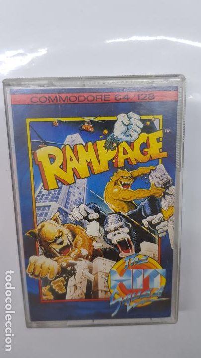 Videojuegos y consolas: Rampage - Commodore 64 / 128, The HIT Squad, 1987 (Funcionando) - Foto 1
