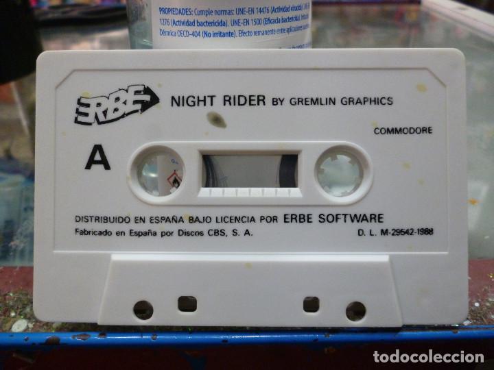 Videojuegos y consolas: JUEGO DE COMMODORE NIGHT RIDER DE GREMLIN GRAPHICS CON ERROR EN 1 LETRA - Foto 5