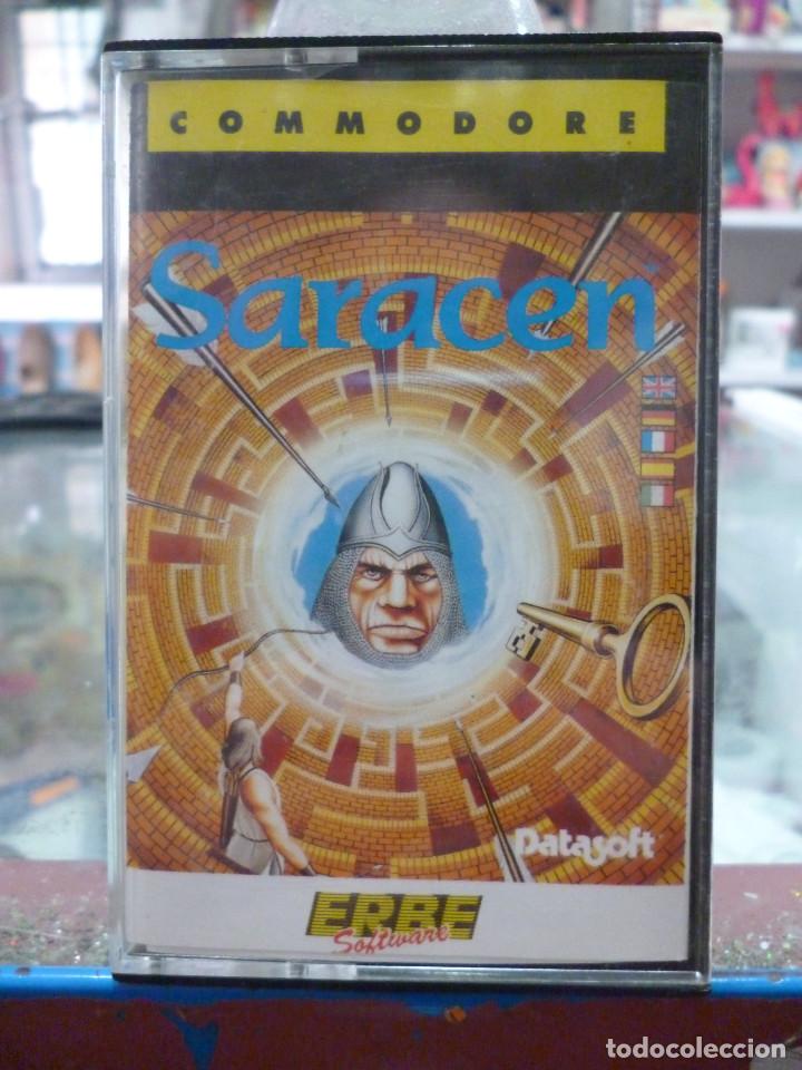 Videojuegos y consolas: JUEGO DE COMMODORE SARACEN DE DATASOFT - Foto 1