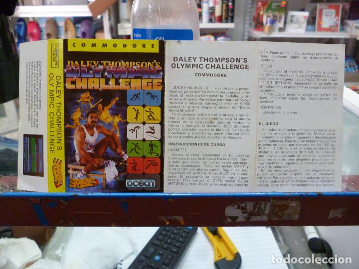 Videojuegos y consolas: JUEGO DE COMMODORE DALEY THOMPSONS OLYMPIC 88 DE OCEAN - Foto 5