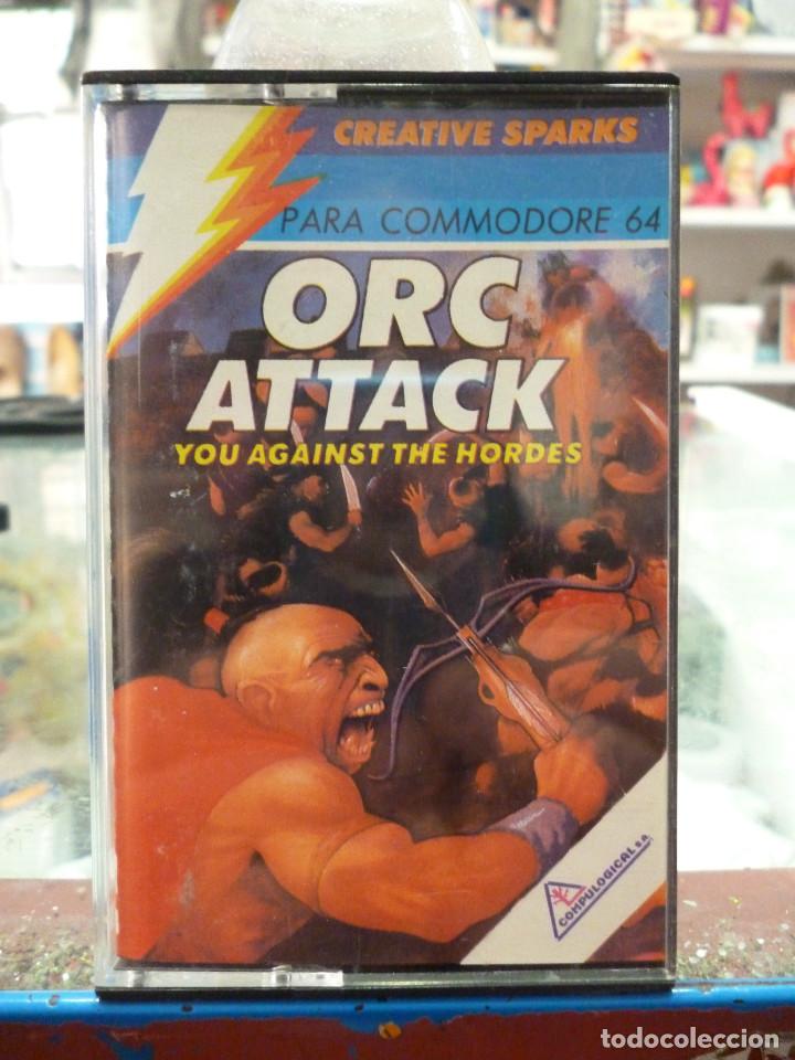Videojuegos y consolas: JUEGO DE COMMODORE ORC ATTACK DE CREATIVE SPARKS - Foto 1