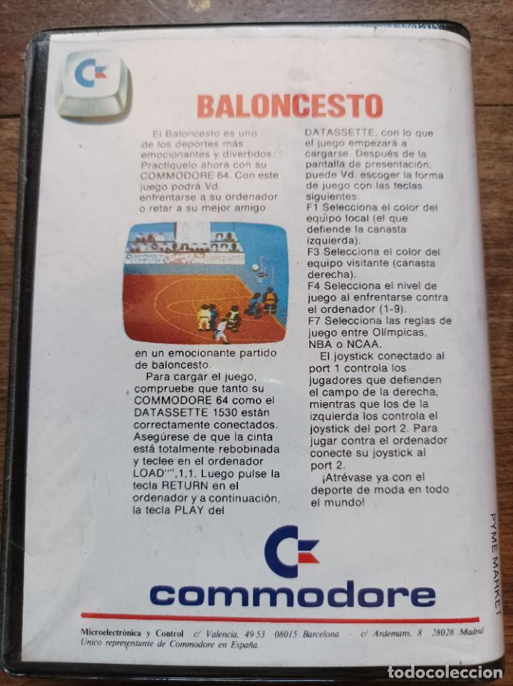 Videojuegos y consolas: Video juego Baloncesto Commodore 64 - Foto 2