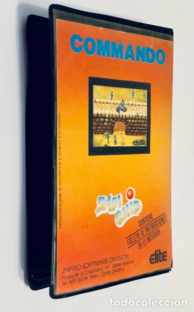Videojuegos y consolas: Commando [Elite Systems Ltd] 1985 Japan Capsule Computer / ZAFIRO ZAFICHIP [COMMODORE 64 C64] Capcom - Foto 2
