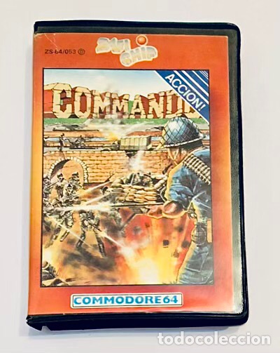 Videojuegos y consolas: Commando [Elite Systems Ltd] 1985 Japan Capsule Computer / ZAFIRO ZAFICHIP [COMMODORE 64 C64] Capcom - Foto 3