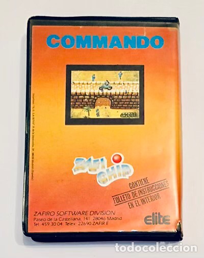 Videojuegos y consolas: Commando [Elite Systems Ltd] 1985 Japan Capsule Computer / ZAFIRO ZAFICHIP [COMMODORE 64 C64] Capcom - Foto 4