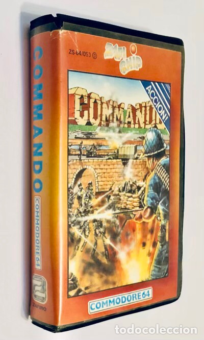 Videojuegos y consolas: Commando [Elite Systems Ltd] 1985 Japan Capsule Computer / ZAFIRO ZAFICHIP [COMMODORE 64 C64] Capcom - Foto 1