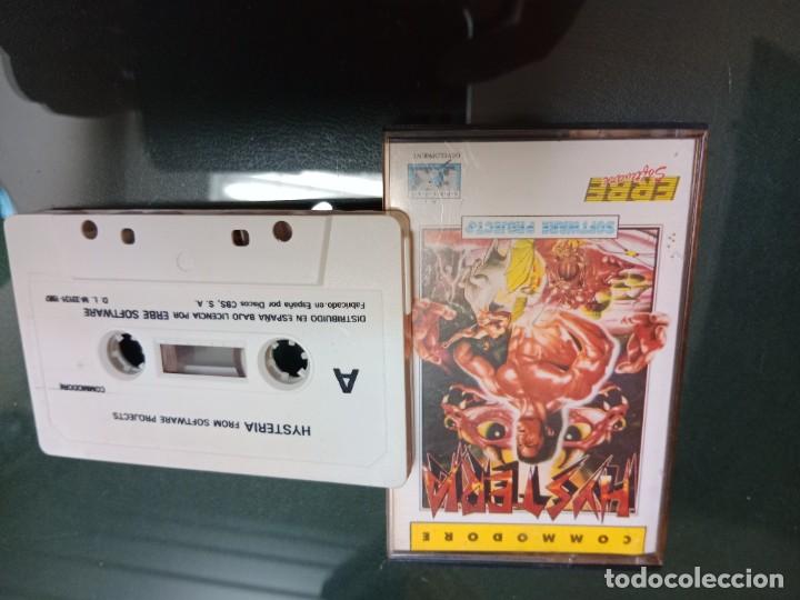 Videojuegos y consolas: CASSETTE / CASETE VIDEOJUEGO COMMODORE - HYSTERIA - ERBE SOFTWARE - - Foto 1