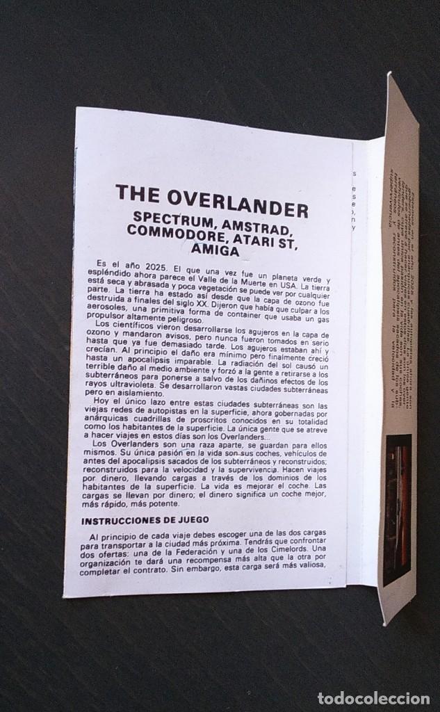 Videojuegos y consolas: OVERLANDER. MCM - ELITE. COMMODORE 64 C64. - Foto 6