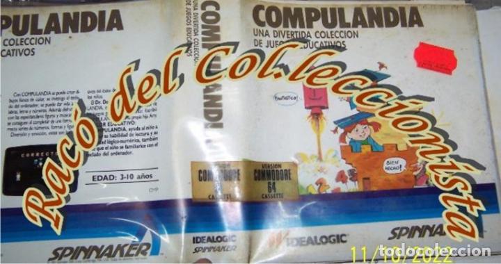 Videojuegos y consolas: COMPULANDIA JUEGO INFANTIL PARA COMMODORE 64 CON CASSETTE, CAJA E INSTRUCCIONES - Foto 2