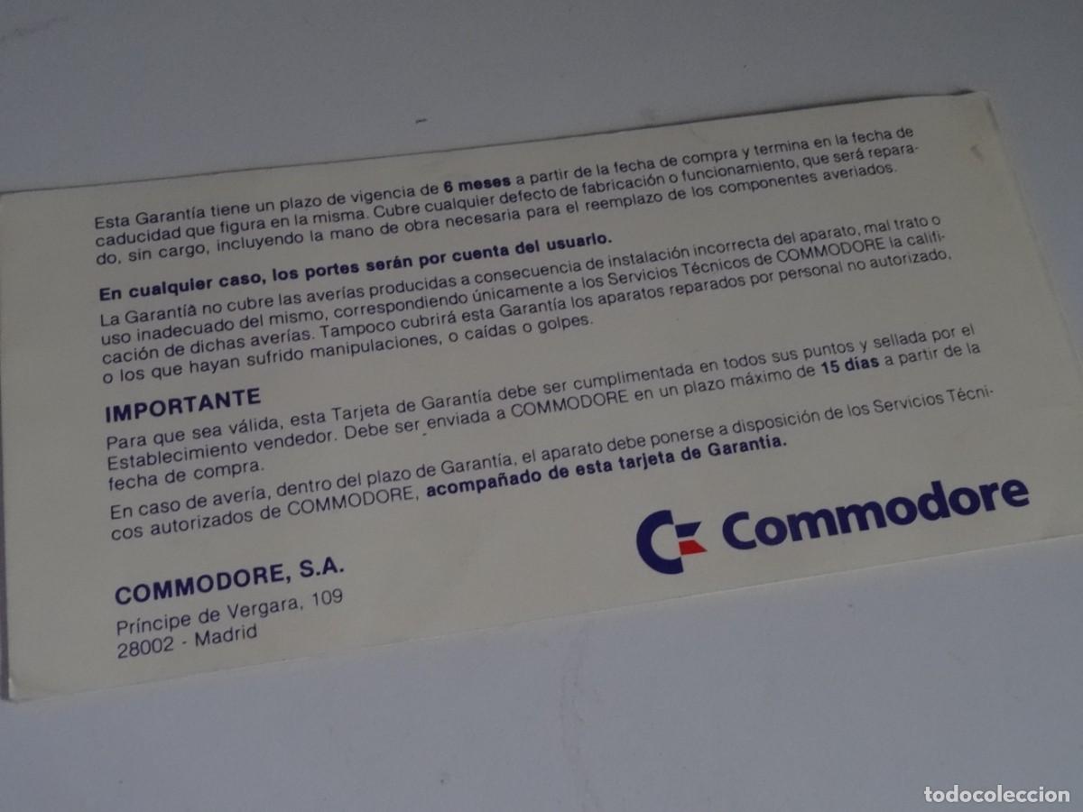 Videojuegos y consolas: COMMODORE AMIGA 500 - Tarjeta de Garant&iacute;a Espa&ntilde;ol - Foto 3