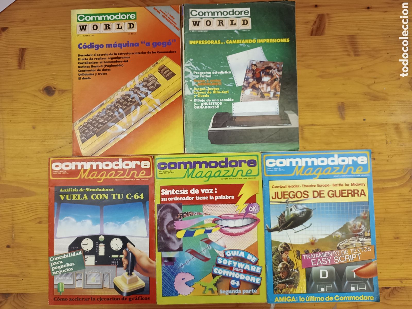 Videojuegos y consolas: Lote 5 revistas commodore - Foto 1