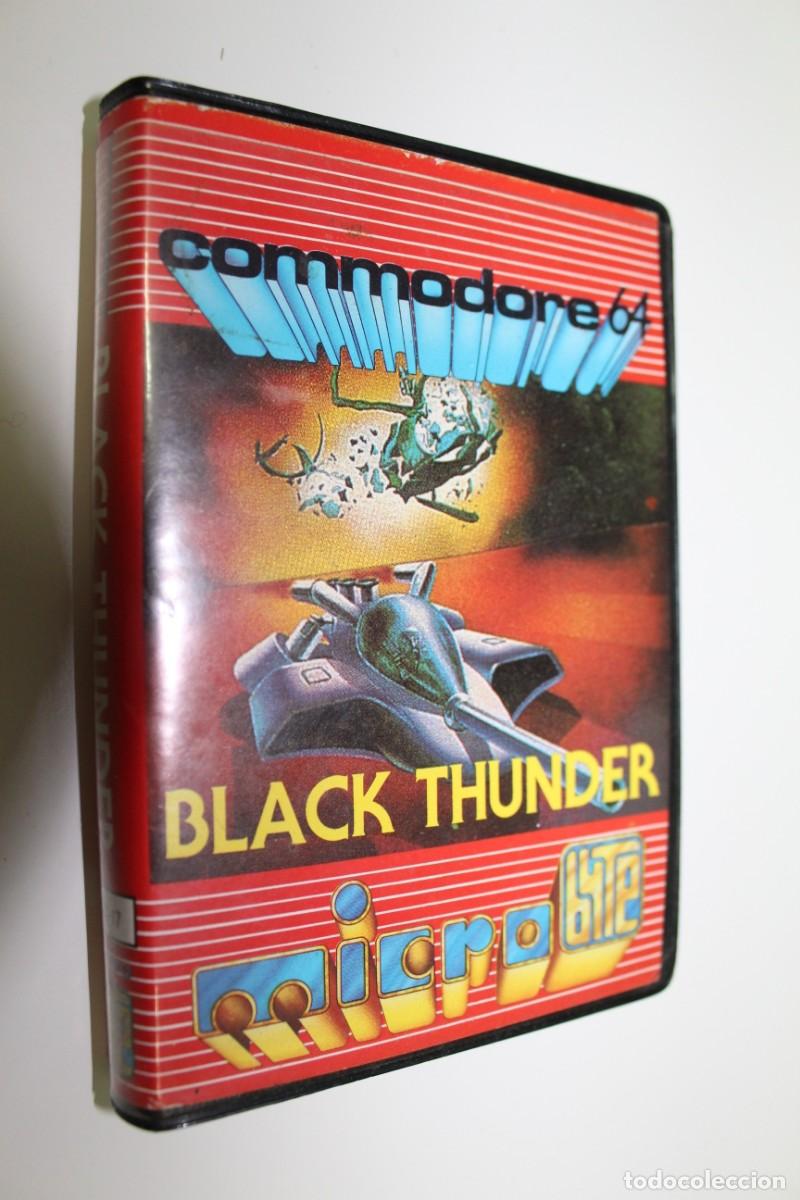 Videojuegos y consolas: JUEGO COMMODORE 64 - BLACK THUNDER - MICROBYTE - Foto 1