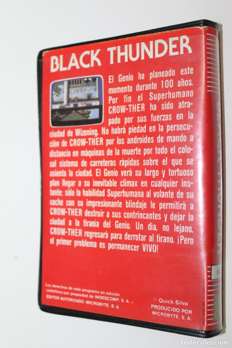 Videojuegos y consolas: JUEGO COMMODORE 64 - BLACK THUNDER - MICROBYTE - Foto 3