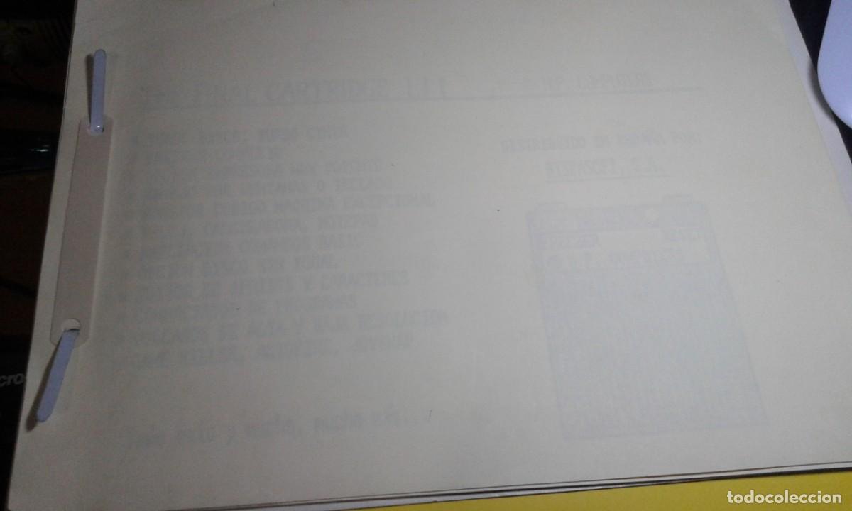 Videojuegos y consolas: MANUAL/CARPETA THE FINAL CARTRIDGE III - Foto 3