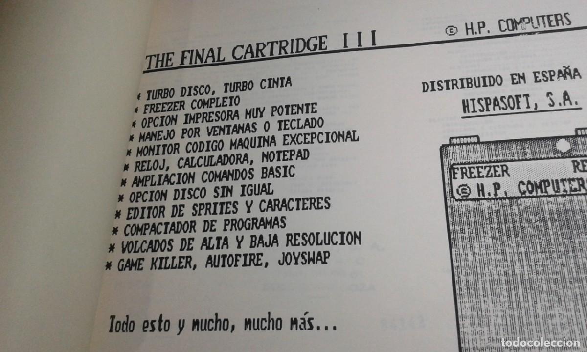 Videojuegos y consolas: MANUAL/CARPETA THE FINAL CARTRIDGE III - Foto 1