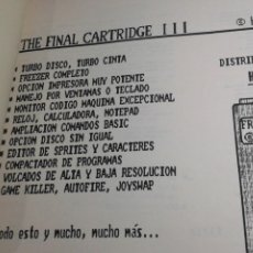 Videojuegos y Consolas: MANUAL/CARPETA THE FINAL CARTRIDGE III