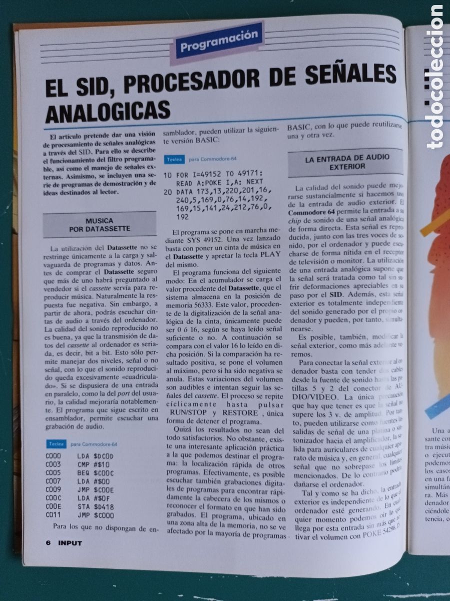 Videojuegos y consolas: INPUT Commodore N&deg; 15 A&ntilde;o 1986 Dan Dare, Proyecto Giotto - Foto 6