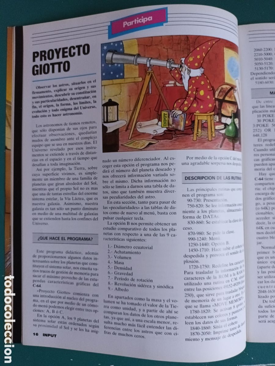 Videojuegos y consolas: INPUT Commodore N&deg; 15 A&ntilde;o 1986 Dan Dare, Proyecto Giotto - Foto 11