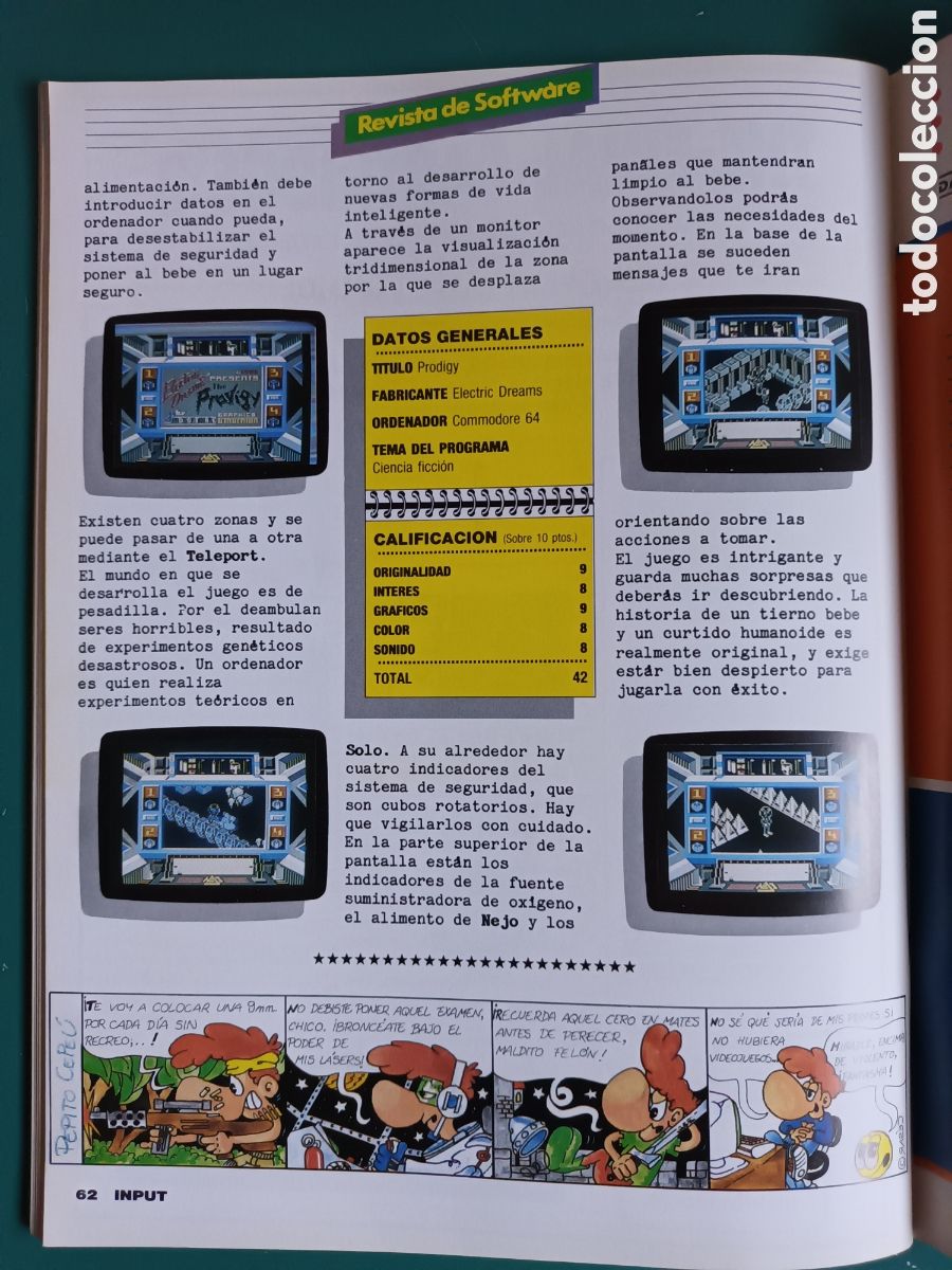 Videojuegos y consolas: INPUT Commodore N&deg; 15 A&ntilde;o 1986 Dan Dare, Proyecto Giotto - Foto 13