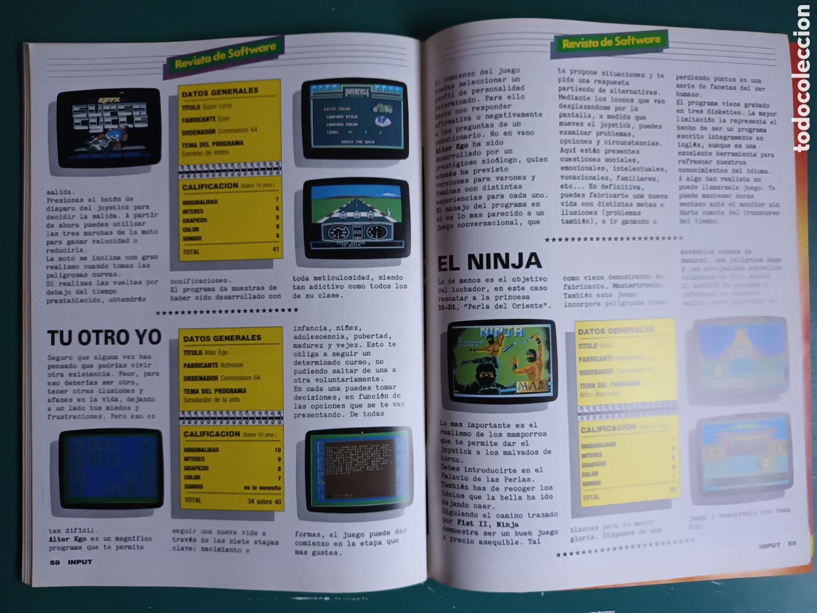 Videojuegos y consolas: INPUT Commodore N&deg; 15 A&ntilde;o 1986 Dan Dare, Proyecto Giotto - Foto 14