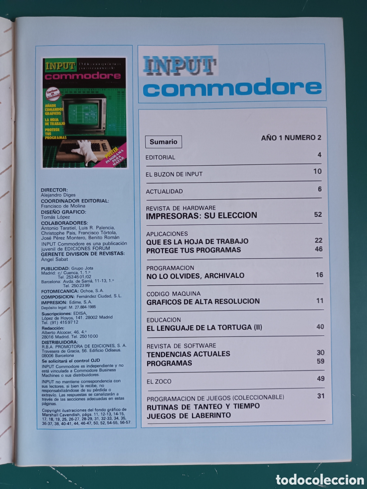 Videojuegos y consolas: INPUT Commodore N&deg; 2 A&ntilde;o 1985 Paul McCartney, Broad Street - Foto 2