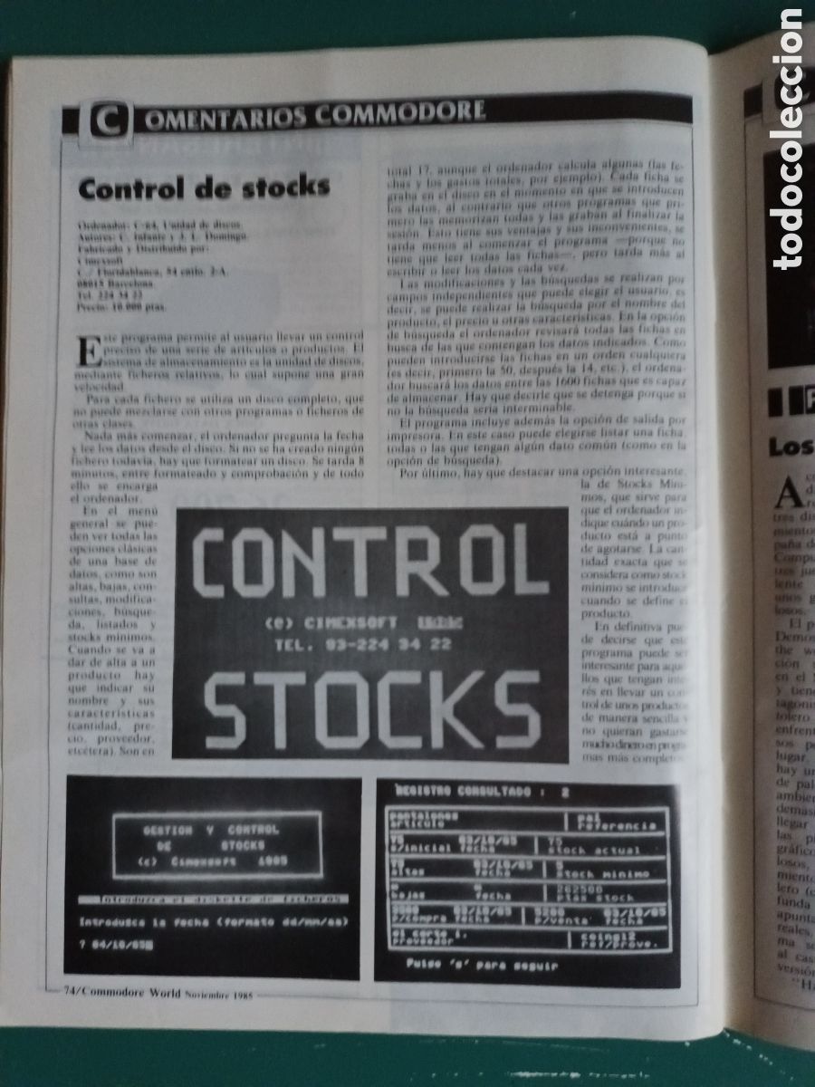 Videojuegos y consolas: Commodore World N&deg; 20 A&ntilde;o 1985 - Foto 18