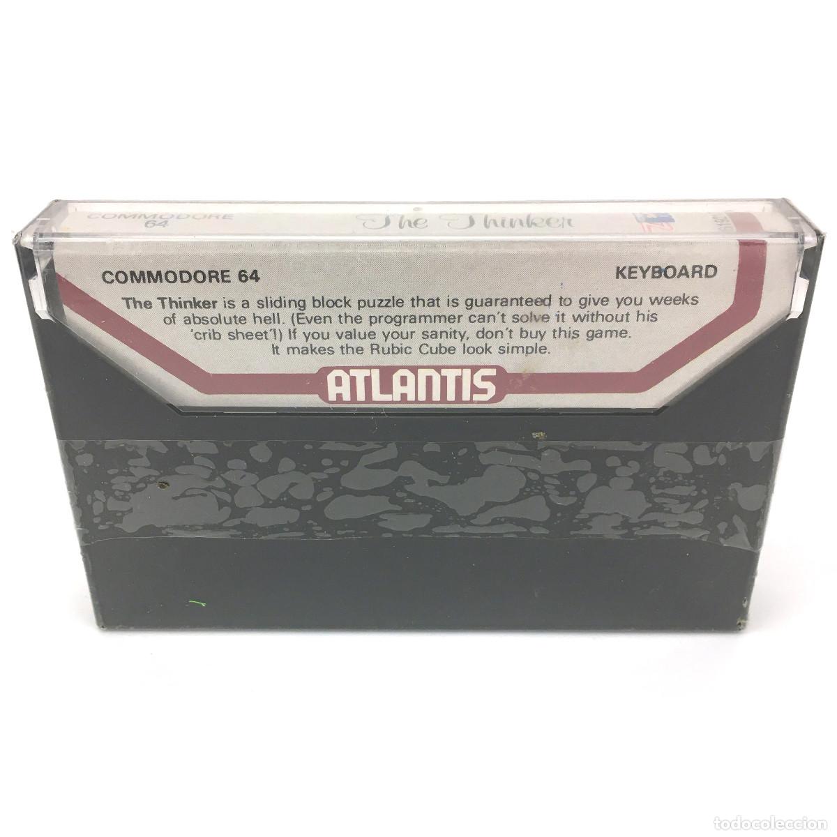 Videojuegos y consolas: THE THINKER Precintado Z COBRA / ATLANTIS SOFTWARE / JUEGO PUZZLE CBM COMMODORE 64 128 C64 CASSETTE - Foto 2