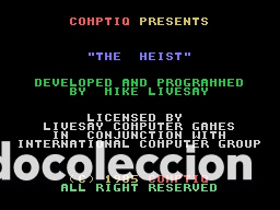 Videojuegos y consolas: The Heist ハイスト[Aackosoft] 1986 [Eaglesoft / Livesay Computer] [MSX] [Commodore 64 C64] - Foto 5