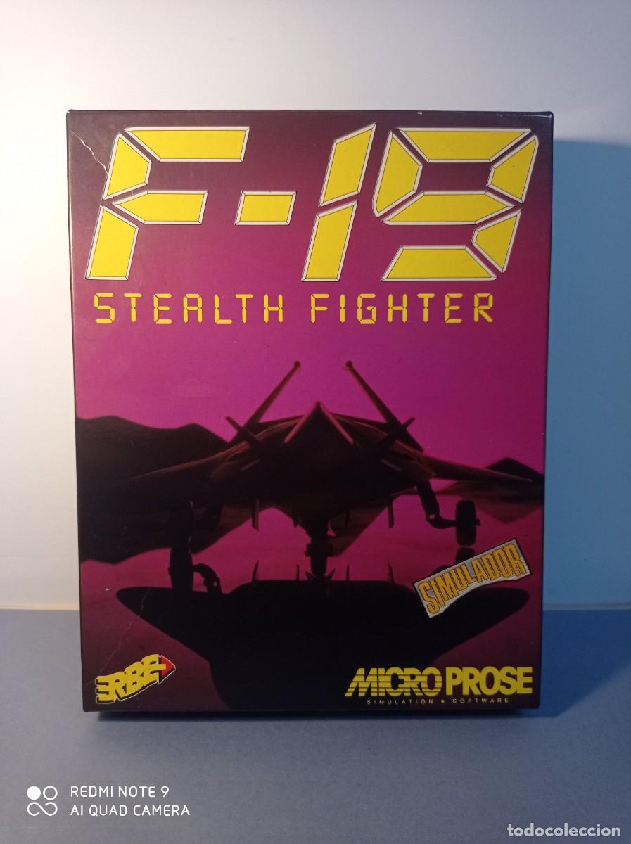Videojuegos y consolas: Juego Commodore F-19 Stealth Fighter (caja) 1990 Erbe - Foto 1