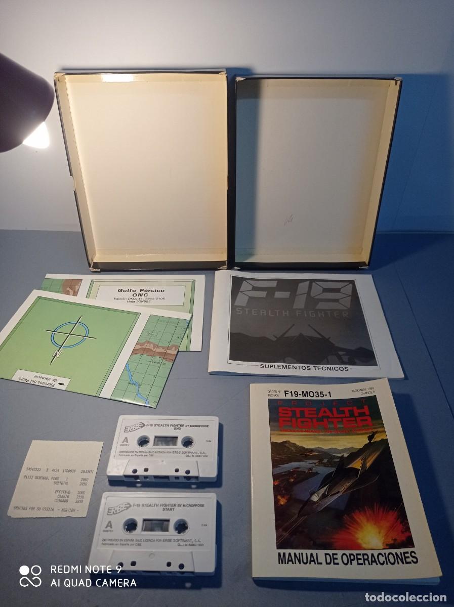 Videojuegos y consolas: Juego Commodore F-19 Stealth Fighter (caja) 1990 Erbe - Foto 2