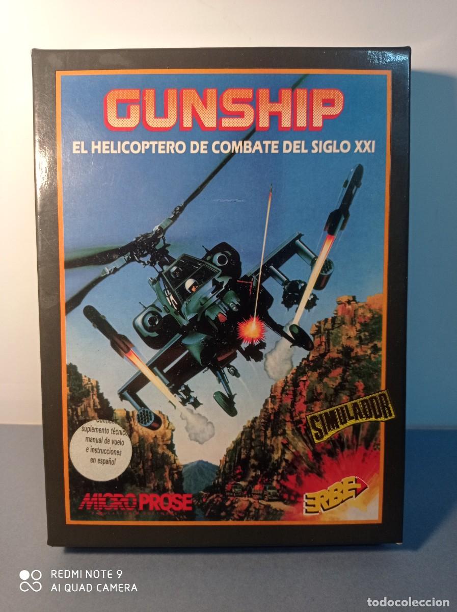 Videojuegos y consolas: Juego Commodore Gunship (Caja) 1990 Erbe Software - Foto 1