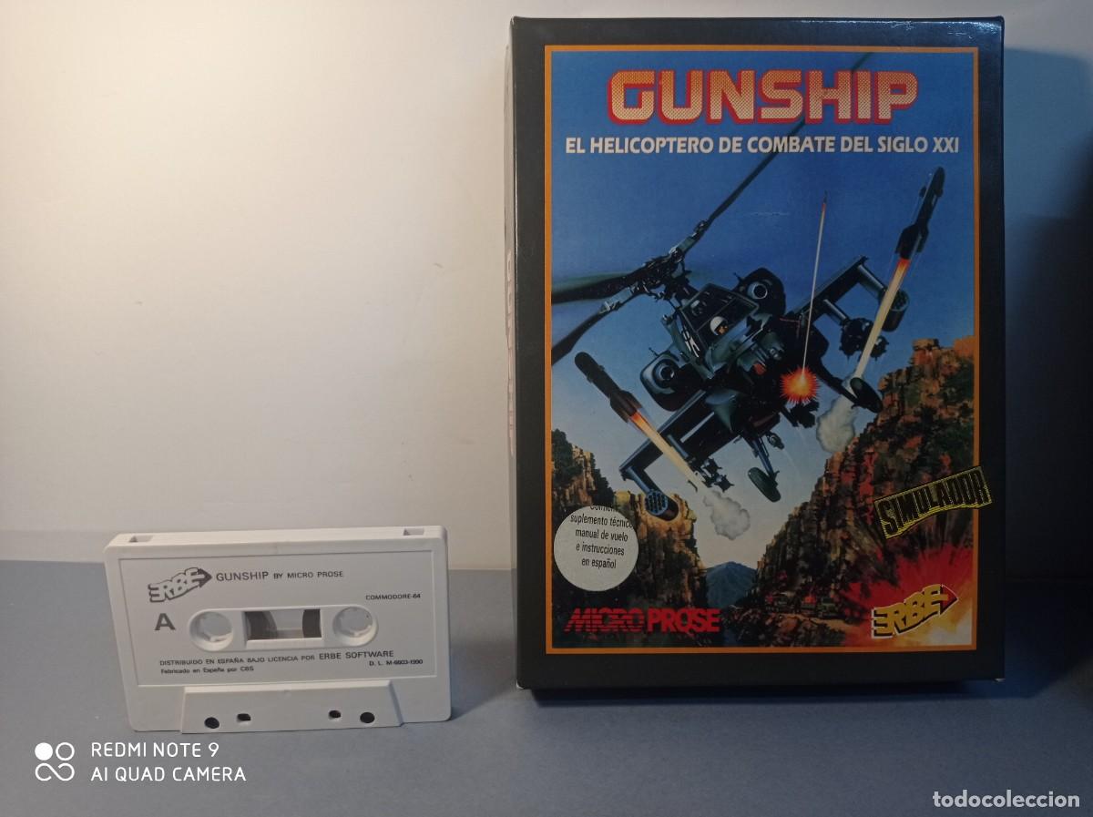 Videojuegos y consolas: Juego Commodore Gunship (Caja) 1990 Erbe Software - Foto 2