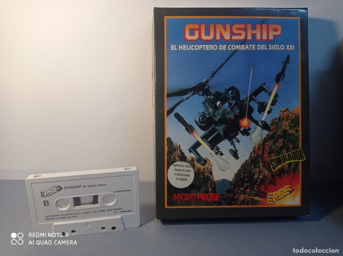 Videojuegos y consolas: Juego Commodore Gunship (Caja) 1990 Erbe Software - Foto 3
